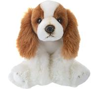PMS VFM - Cocker Spaniel Dog Plush 30cm Soft Toy (White & Brown) Super Fluffy Luxury Lifelike Stuffed Animal Teddy Gosh Designs - Natural World Collection