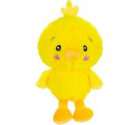 PMS VFM e-Store - Baby Chicken Yellow Plush - Cute Easter Chick Soft Toy With Embroidered Face - Fluffy Stuffed Easter Chick Toy - Safe for Toddlers and Nursery Cuddle Play