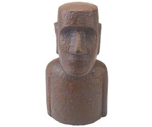 PMS VFM e-Store Easter Island Garden Ornament - Bronze Effect Moai Statue, Perfect for Garden Planters, Aquarium Decoration, and Unique Aquarium Ornaments for Indoor and Outdoor Spaces