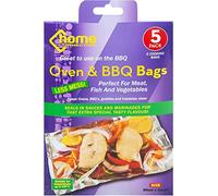 PMS VFM - Home Connection Oven and Bbq Bags, Bbq and Oven Bag for Meat Poultry Fish Seafood Vegetable, Microwave and Oven Cooking Bags, 5Pcs, 30cm X 20cm