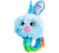 PMS VFM - Slap Band Bunny Turquoise Fluffy Rabbit Slap Band for Kids - Brightly Coloured Children's 31cm One Size Fits All Adjustable Snap Strap Bracelet Easter Bunny Accessory Toy