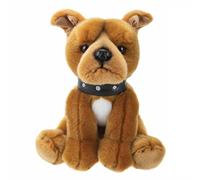 PMS VFM - Staffordshire Soft Toy Brown Staffy, Staffordshire Bull Terrier Premium Dog 30cm Soft Toy - Super Fluffy Luxury Lifelike Stuffed Animal Teddy - Natural World Collection