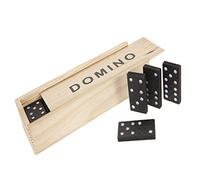PMS WOOD BOX OF 28 DOMINOES WITH SLIDE ON LID 12SETS IN D/BO