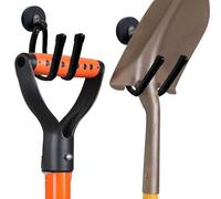 Pmsanzay 2-Pack Strong Magnetic Garage Hooks, Heavy-Duty Magnet Organizer with Rubber Coating for Garden, Hose, Workshop, Pool Tools (Indoor & Outdoor)