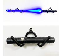 Pmsanzay Horizontal Light saber Wall Mount Wall Rack Wall Holder Lightsaber Display Rack Hook Stand, Compatible for Any Lightsaber, Black Pack of 2 - Hardware Included.