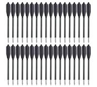 PMSM 6.3 Inch Aluminum Crossbow Bolts Arrows,Mini Hand Crossbow Arrows for 50lb/80lb, Small Handheld Crossbow Arrow Suitable for Practicing Shooting Target, Small Hunting, 12/36/60 Pack (36pack)