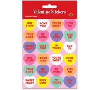 PMU Candy Heart Valentine's Day Plus-Pak Stickers 4 Sheets Per Pack