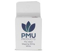 PMU WHITE Pre-Inked Microblading String for Brow Mapping - New and Improved Version - Heavily Inked - Brow Mapping String