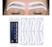 PMUBEAUTY 12 Pairs Airbrush Eyebrow Shape Stickers, Adhesive Stencils, Shaping Tape, Disposable Microblading Stamp, Airbrush, Eyebrow Mapping Guide, Semi-Permanent Auxiliary Air Brush Templates