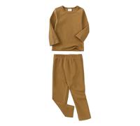 PMUYBHF Boys Hooded Robe Baby Boy & Girls Long Sleeve Shirt Tops Pajamas Pants Set Kids Toddler Sleepwear Outfits Children For Daily Towel Robes (Coffee, 4-5 Years)