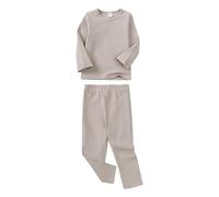 PMUYBHF Boys Hooded Robe Baby Boy & Girls Long Sleeve Shirt Tops Pajamas Pants Set Kids Toddler Sleepwear Outfits Children For Daily Towel Robes (Khaki, 8-9 Years)