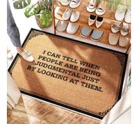 PMXA Runner Rubber Floor Entryway Mat I Can Tell When People Are Being Judgmental Just By Looking At Them. - Carpet | Lobster Rope/Outside Door Mats For Front Door - Washable Kitchen(40X60CM)