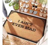 PMXA Washable Bath Standing Entry Rug I Ain't Even Mad - Throw | Kitchen Rubber/Front Door Rug Outdoor Entrance - Camp, Circle Time(40X60CM)