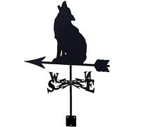 PMYIEXILA Family Wind Vanes Weather Vane Weathervane Weathercock Measuring Tools Stainless Steel Retro Wind Direction Indicator Creative Garden Stake Decor Roof