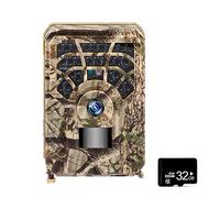 PMYIEXILA Night Vision For Hunting Trail Camera Infrared Waterproof Outdoor For Wildlife Monitoring High Resolution(With 32G card)