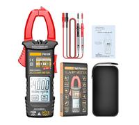 PN109 Digital Clamp Meter Multimeter Tester 4000 Count Ohmmeter Voltmeter with Backlit Buzzer Resistance Measurement