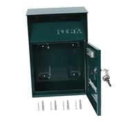 PNAJFUEL Box Mailbox with Lock Wall Newspaper Holder Wall Mail Arch Decal Wall Peel and Stick Galvanized Sheet