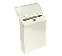 PNAJFUEL European Style Wall Mounted Mailbox Creative Decorative Letter Storabox Secure Lockable Post Box/Bei/29.50X21.80X6.00Cm