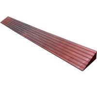 PNAJFUEL Non-Slip Threshold Ramp Wheelchair Access Foldable This Portable Curb Ramp For Doors Cars Caravans Scooters, 2-7cm Height Adjustable Indoor Outdoor Use, Bathroo, Red, 100x12x5.5cm