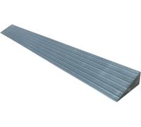 PNAJFUEL Non-Slip Threshold Ramp Wheelchair Access Foldable This Portable Curb Ramp For Doors Cars Caravans Scooters, 2-7cm Height Adjustable Indoor Outdoor Use, Bathroo, Grå, 100x15x7cm