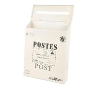 PNAJFUEL Vintawall Mount Mailbox Iron Security Mailbox Outdoor Letter Box Post Box Amerstyle Mailbox