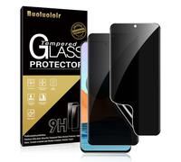 Pnakqil 2 Pieces Privacy Screen Protector for Xiaomi Redmi Note 10 Pro 4G, Anti-Spy, Anti-Scratch, Bubble Free, Anti-Spy Screen Protector Film for Xiaomi Redmi Note 10 Pro 4G 6.67 Inches