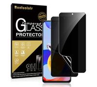 Pnakqil 2 Pieces Privacy Screen Protector for Xiaomi Redmi Note 11 Pro 4G/5G, Anti-Spy, Anti-Scratch, Bubble Free, Anti-Spy Screen Protector Film for Xiaomi Redmi Note 11 Pro 4G/5G 6.67 Inches