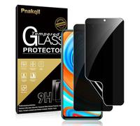 Pnakqil Pack of 2 Privacy Screen Protectors for Xiaomi Redmi Note 9 Pro/Note 9S, Privacy Screen Protector Anti-Spy TPU Film Screen Protector for Redmi Note 9 Pro 6.67 Inch, Bubble-Free, Fingerprint ID