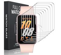 Pnakqil Pack of 8 Screen Protectors for Samsung Galaxy Fit 3, Tempered Glass Screen Protector for Samsung Galaxy Fit 3, Flexible TPU, Soft HD Clear Anti-Dust Film Screen Protector Easy Installation