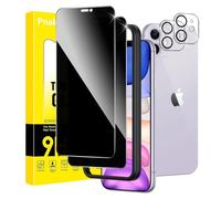 Pnakqil Privacy Screen for iPhone 11 Tempered Glass with Camera Protection, Privacy Screen Protector, Anti-Spy Protective Glass Tempered Glass Screen Protector Privacy Screen with Frame Positioning