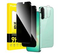 Pnakqil Privacy Screen Tempered Glass Screen Protector for Samsung Galaxy A26 5G with Camera Protection, Privacy Screen Protector, Anti-Spy Protective Glass Tempered Glass Screen Protector with 28°