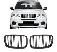 PNBVW Front Bumper K-idney Grille Compatible with B-M-W X-5 E-70 2007-2013 X-6 E-71 E7-2 2008-2014 Car Accessories(Matte Black)