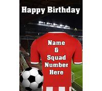pnc143 Sheffield United Happy Birthday Card , Can be Created for Any Event Greetings Card. A5 Personalised Greetings Cards BY GIFTS FOR ALL 2016 FROM DERBYSHIRE UK