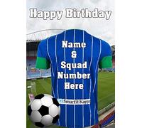 pnc184 Wigan Athletic Happy Birthday Card , Can be Created for Any Event Greetings Card. A5 Personalised Greetings Cards BY GIFTS FOR ALL 2016 FROM DERBYSHIRE UK