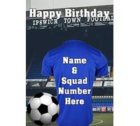 pnc192 Ipswich Happy Birthday Card, Can be Created for Any Event Greetings Card. A5 Personalised Greetings Cards BY GIFTS FOR ALL 2016 FROM DERBYSHIRE UK