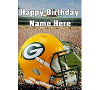 pnc197 Green Bay Packers Happy Birthday Card, Can be Created for Any Event Greetings Card. A5 Personalised Greetings Cards by Gifts for All 2016 from Derbyshire UK