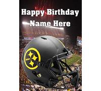pnc201 Pittsburgh Steelers Happy Birthday Card , Can be Created for Any Event Greetings Card. A5 Personalised Greetings Cards BY GIFTS FOR ALL 2016 FROM DERBYSHIRE UK