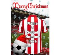 pnc376 Stoke City Christmas Card Xmas A5 Personalised Greetings Can be Created for Any Event A5 Personalised Greetings Cards by Gifts for All 2016 from Derbyshire UK