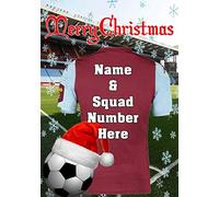 pnc387 Aston Villa Christmas Card Xmas A5 Personalised Greetings Can be Created for Any Event A5 Personalised Greetings Cards BY GIFTS FOR ALL 2016 FROM DERBYSHIRE UK