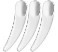 Pndeyo 100pcs Mini Plastic Makeup Spatula, Disposable Cosmetic Cream Spatulas Spoon, Transparent Skincare Scoop Applicator Facial Massage Beauty Tools for Mixing and Sampling Face Eye Cream