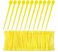 Pndeyo 180pcs Brush Hair Roller Pick, Plastic Hair Roller Locking Tools, Curler Pin Rod Crochet Accessories for Women Hair Curling Styling- Yellow