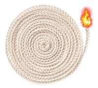 Pndeyo 65.6 Ft 1/8''(4mm) Oil Lamp Wicks, Round Cotton Lamp Wicks Burner, Braided Candle Replacement Wicks for Alcohol Kerosene Lamp Torches Lantern