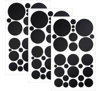 Pndeyo 84pcs Puffer Down Jacket Repair Patch, Self-Adhesive Round Nylon Repair Patch, Waterproof Washable Repair Tape for Jackets Coat Clothing Tent Sleeping Bags Ski Pants- Black