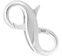 Pndeyo 925 Sterling Silver Lobster Claw Clasps, Double Opening Necklace Enhancer Shortener, Spring Jewelry Clasps for Bracelet Anklet Jewelry Making
