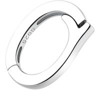 Pndeyo 925 Sterling Silver Oval Jewelry Clasps, Hypoallergenic Necklace Enhancer Shortener, Spring Bail Clasp Rings Connector Carabiner for Bracelet Anklet Jewelry Making