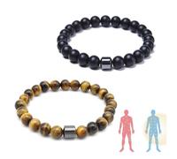 Pnedeodm 2Pcs Anti Alcohol Bracelet, Stop Drinking Alcohol Bracelet, Anti Alcohol Magnetic Bracelets Women, Reduces Cravings, Relieves Anxiety & Withdrawal Stress (C)