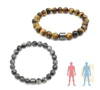 Pnedeodm 2Pcs Anti Alcohol Bracelet, Stop Drinking Alcohol Bracelet, Anti Alcohol Magnetic Bracelets Women, Reduces Cravings, Relieves Anxiety & Withdrawal Stress (D)