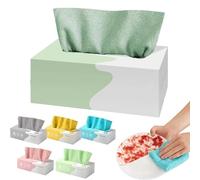 Pnedeodm Pull-Out Microfiber Cleaning Cloths in Box, Ultra Absorbent Reusable Cleaning Rags, Lint-Free & Streak-Free Wipes for Kitchen, Car Detailing, Glass, Windows & Housekeeping (Green)