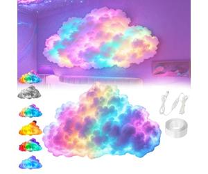 Pnedeodm Thunder Cloud LED Light, 2026 New LED Cloud Light with Music Rhythm, DIY USB-Powered Thundercloud LED Light Decor, 3D Clouds Night Lights with Vibrant Glow for Bedroom & Gaming Room (200cm)