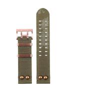 PNESHGTT 22mm Nylon Strap Willow Nails Compatible With Hamilton Watch Khaki Aviation Bracelet H77775960 H77696793 Waterproof Outdoor Sport Watchband(Army green-rose gold)